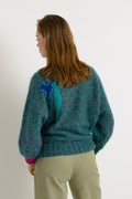 80s Vintage Fuzzy Knit Wool Relaxed Handknitted Mohair Sweater Jumper