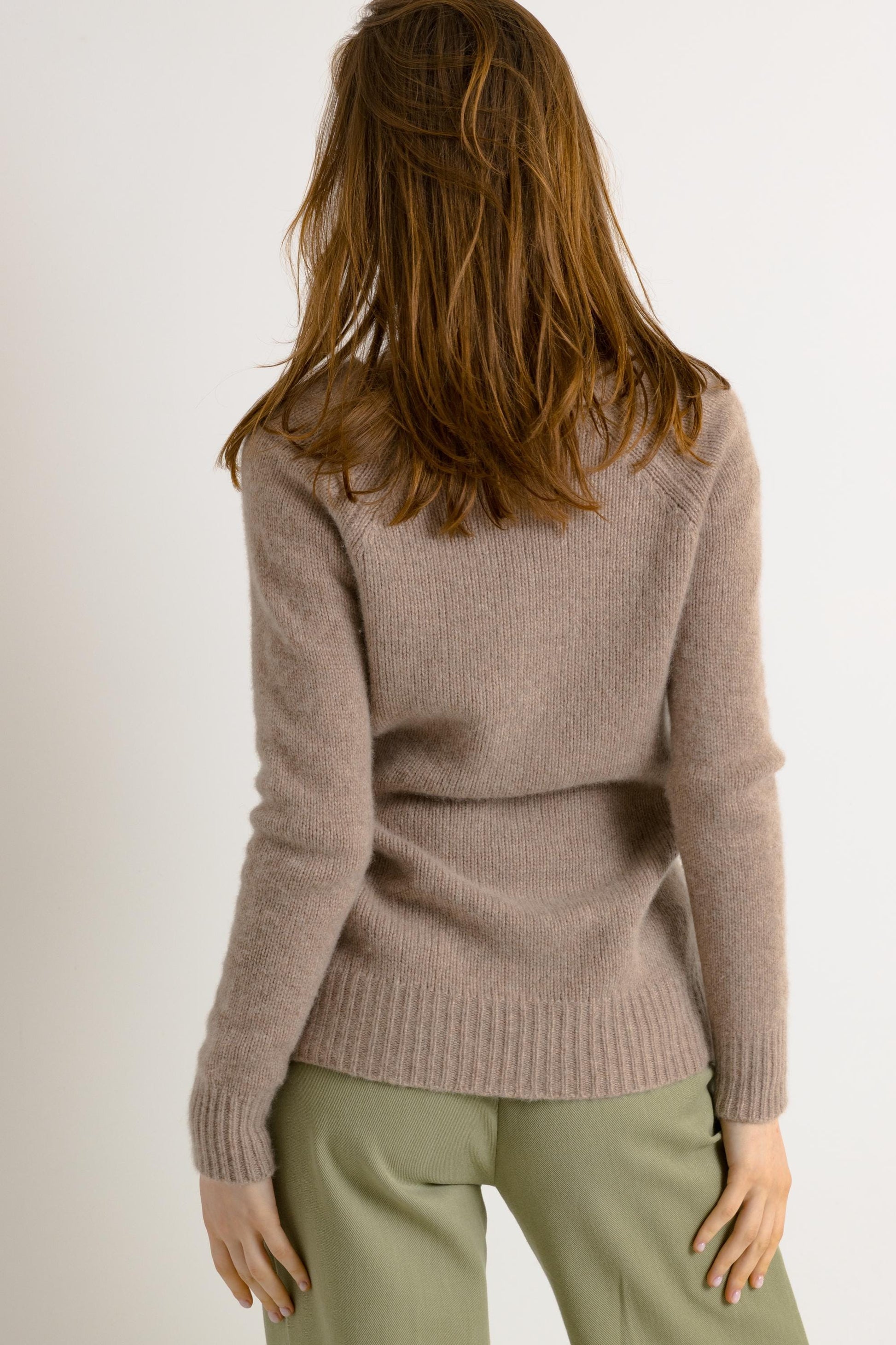 Vintage Rech Paris Cashmere Knit Sweater. Womens Jumper Beige Camel Jumper Minimalist Sweater Knitwear Old Money Sweater . size Small