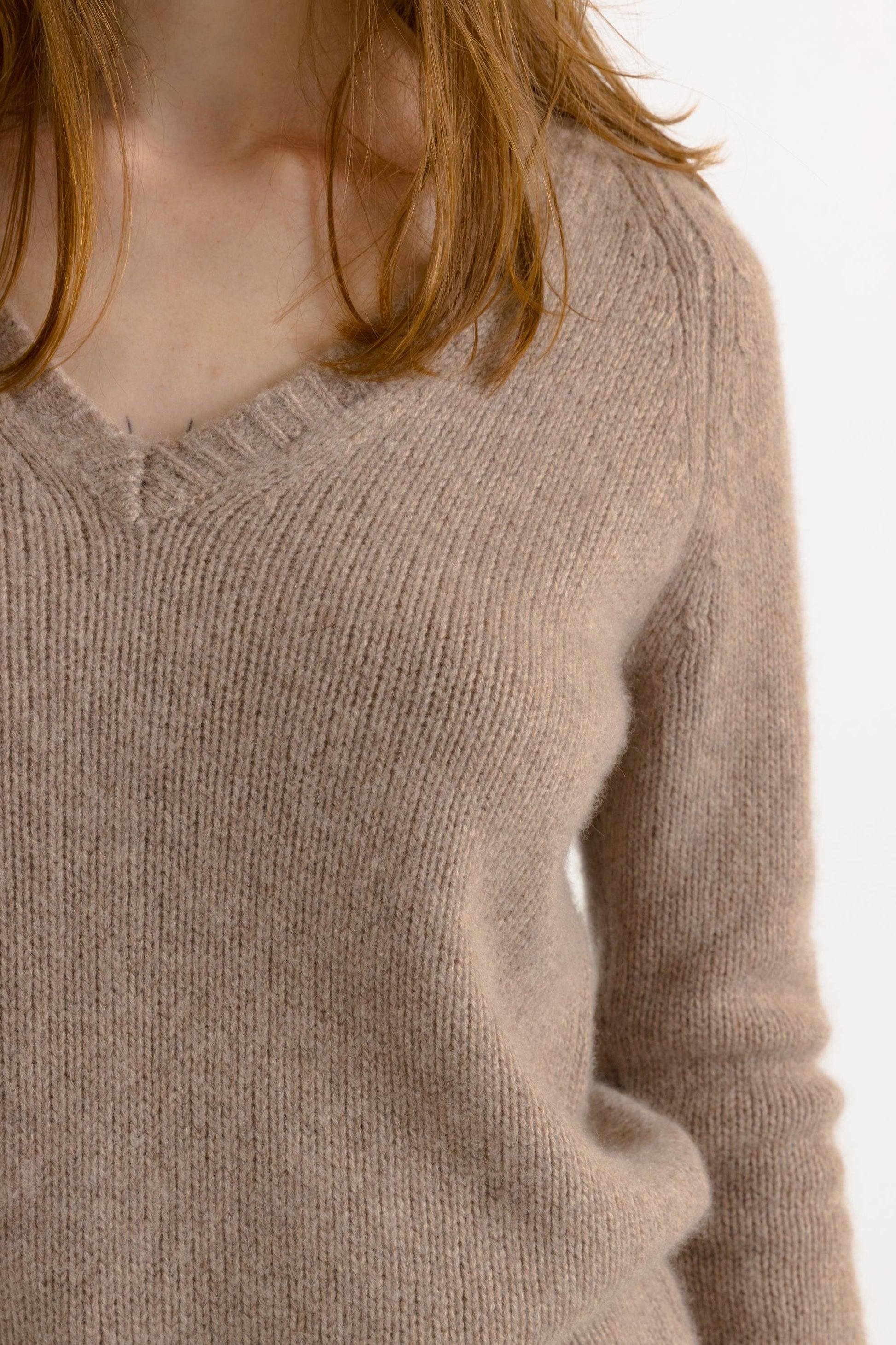 Vintage Rech Paris Cashmere Knit Sweater. Womens Jumper Beige Camel Jumper Minimalist Sweater Knitwear Old Money Sweater . size Small