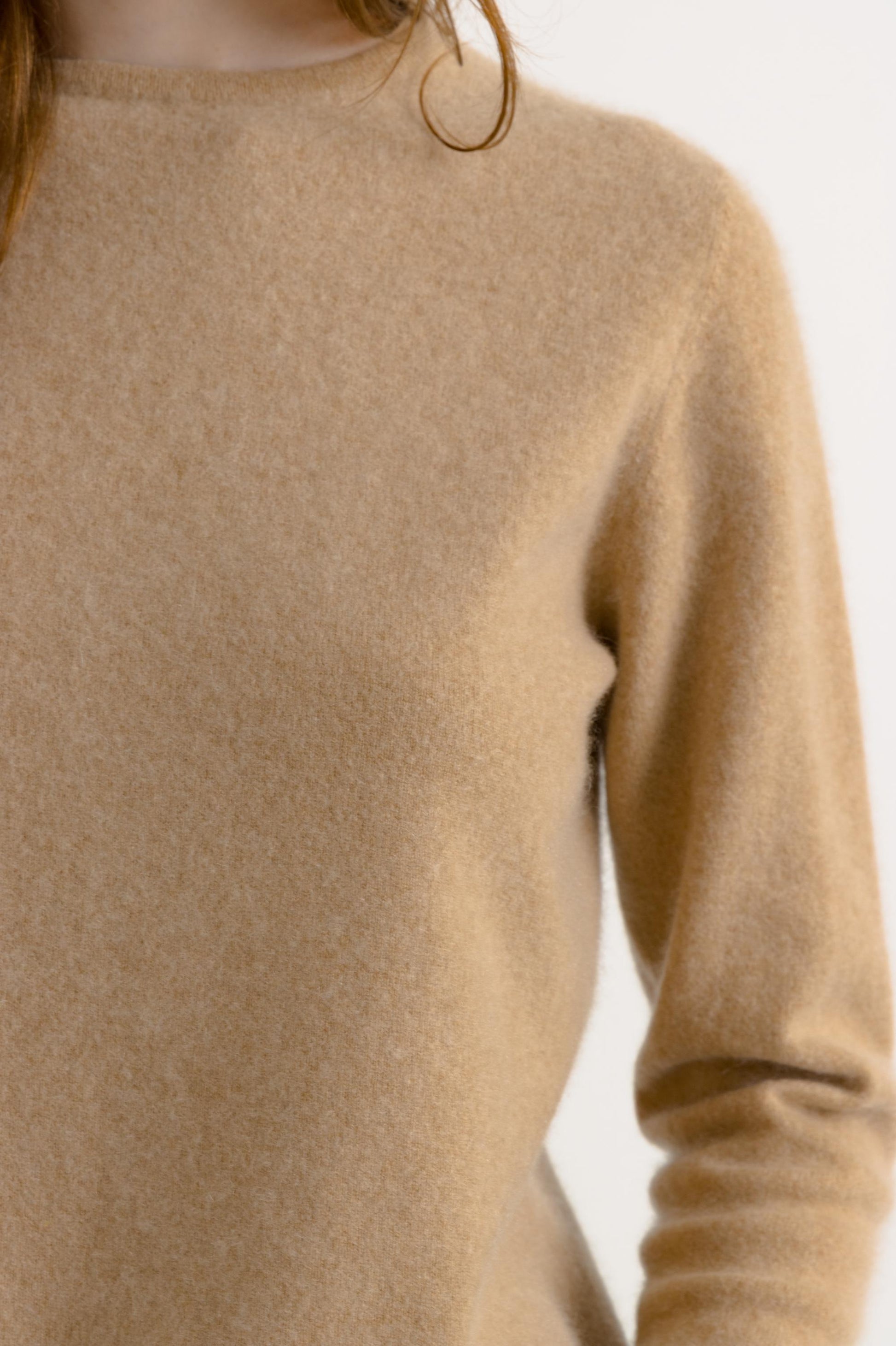 Vintage Cashmere Beige Knit Sweater. Womens Jumper Camel Jumper Minimalist Sweater Knitwear Old Money Sweater . size Small