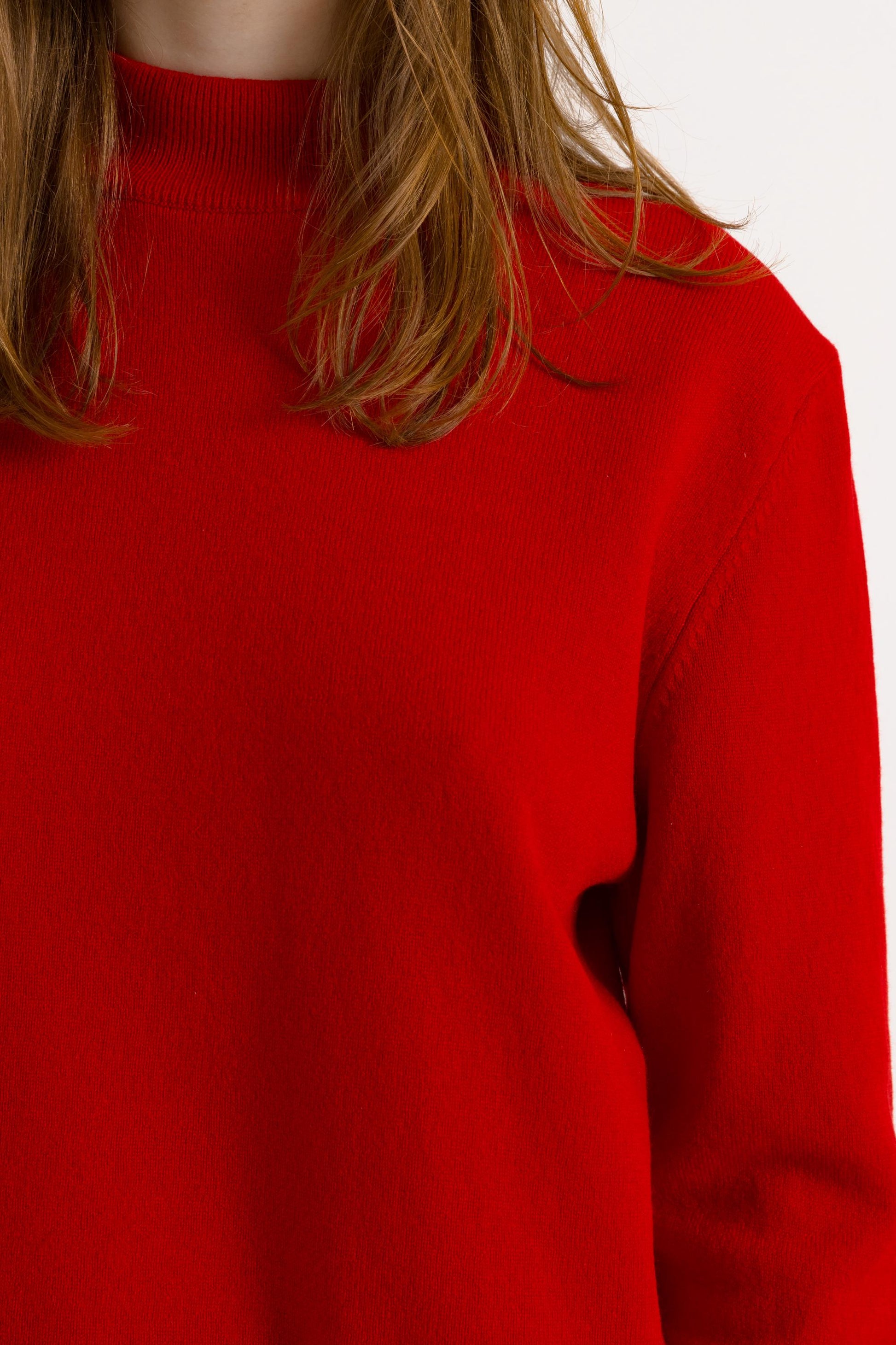 90s Vintage Red Casual Neck 100% Cashmere Sweater Jumper Present Womans Wear Vintage Clothes Small