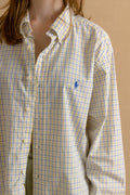 Vintage Ralph Lauren Check Cotton Logo Long Sleeve Buttons Up Unisex Shirt/ Vintage Ralph Lauren Unisex Check Large Man Shirt