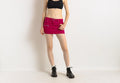 Y2K Women's ISABEL MARANT Mini Dark Pink Corduroy Skirt Pink Size 34