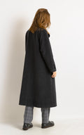 80s winter coat long wool mohair coat outerwear maxi winter coat vintage clothing size Small