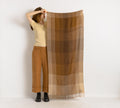 90s Vintage BOGNER Alpafa Brown Long Maxi Woman Fall Scarf Woman Accessories Winter Gift