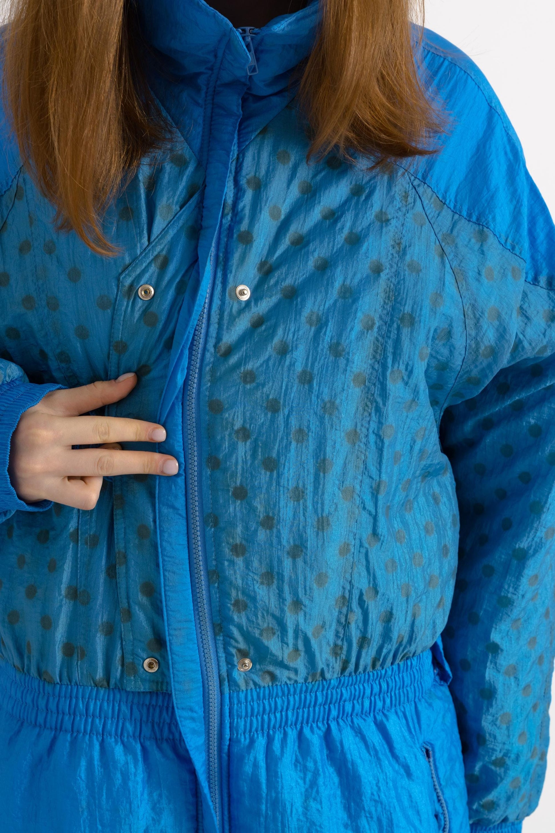 90s Vintage Vtg Rare Winter Blue Padded Lined with Elasticated Waist Overalls Winter Ski/ Vintage Winter Snow Suit for Women