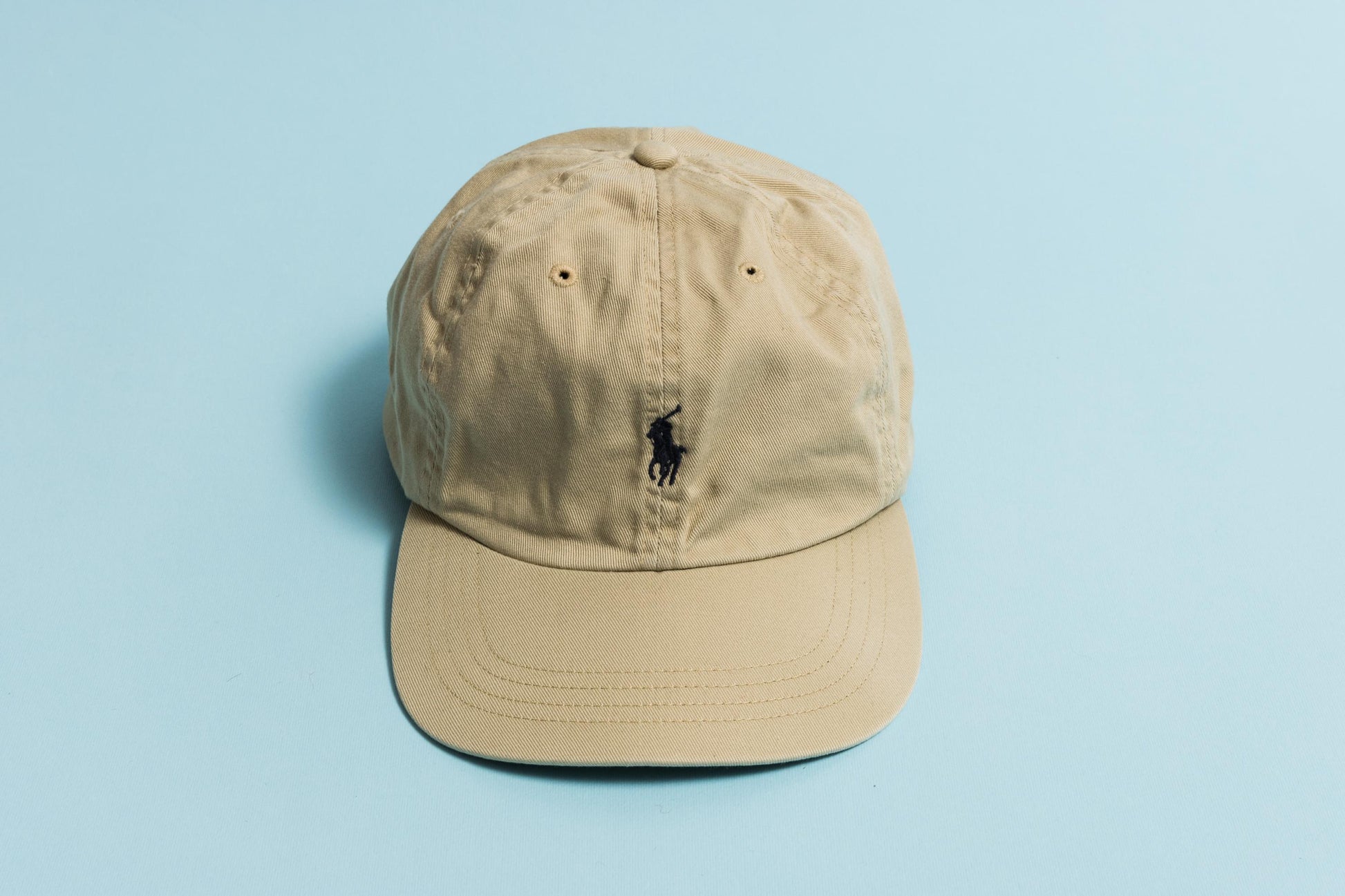 Vintage Polo by Ralph Lauren Cap style beige Big logo Hat casual style classic retro 90's beige headwear