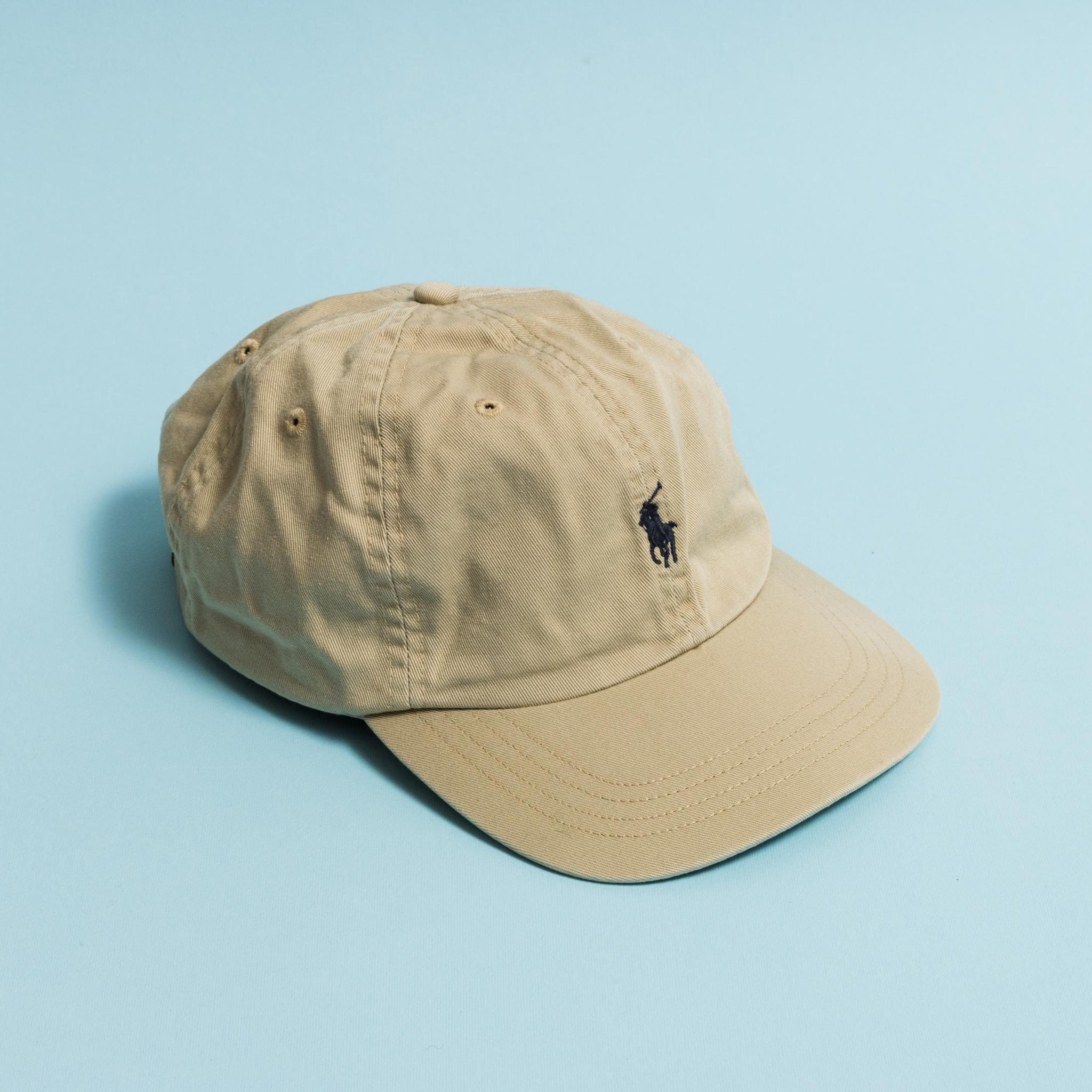 Vintage Polo by Ralph Lauren Cap style beige Big logo Hat casual style classic retro 90's beige headwear