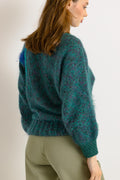 80s Vintage Fuzzy Knit Wool Relaxed Handknitted Mohair Sweater Jumper