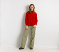 90s Vintage Red Casual Neck 100% Cashmere Sweater Jumper Present Womans Wear Vintage Clothes Small