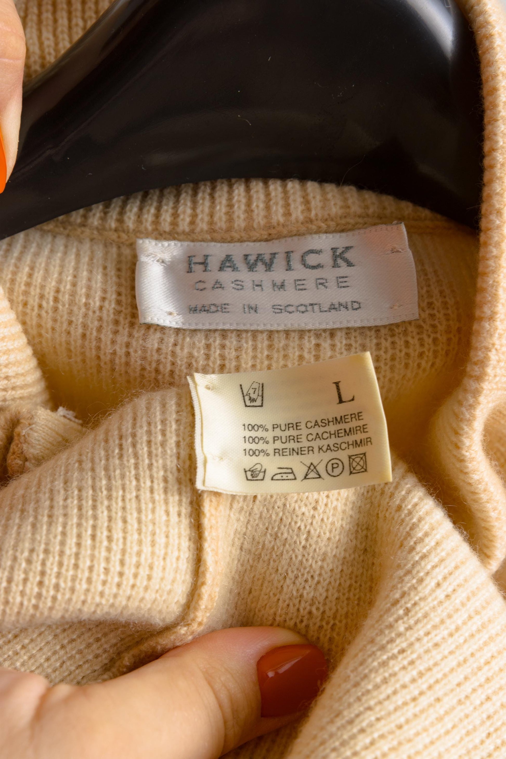 Vintage 80s HAWICK Knit Cardigan. Womens Jumper Cashmere Scotland Jumper Minimalist Turtleneck Cardigan Knitwear Old Money 80s Sweater