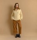 70s Vintage Ireland Denmark Norway Knitwear Woolknit Beige Ornament Wool Jumper Sweater 4423/ Vintage Woman Fair Isle Wool Sweater