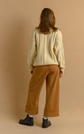 70s Vintage Oldschool Scotland Scandi Knitwear Handknitted Pullover Wool Sweater Jumper Pullover 4147/ Vintage Fisherman Beige Cardigan