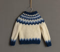 90s Vintage Iceland Knitwear Abstract Ornament Wool Jumper Sweater/ Vintage Kids Fair Isle Wool Sweater size 92cm 2T