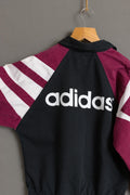 ADIDAS 1990s vintage boys girls newcastle jumper/ Kids ADIDAS sweatshirt/ 3-stripes maroon/US 8T 128 cm