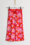 Kids UNOQLO 00s Girl Straigh Leg Pants/ High Waisted/ Floral Print size 116 cm 5T 6T