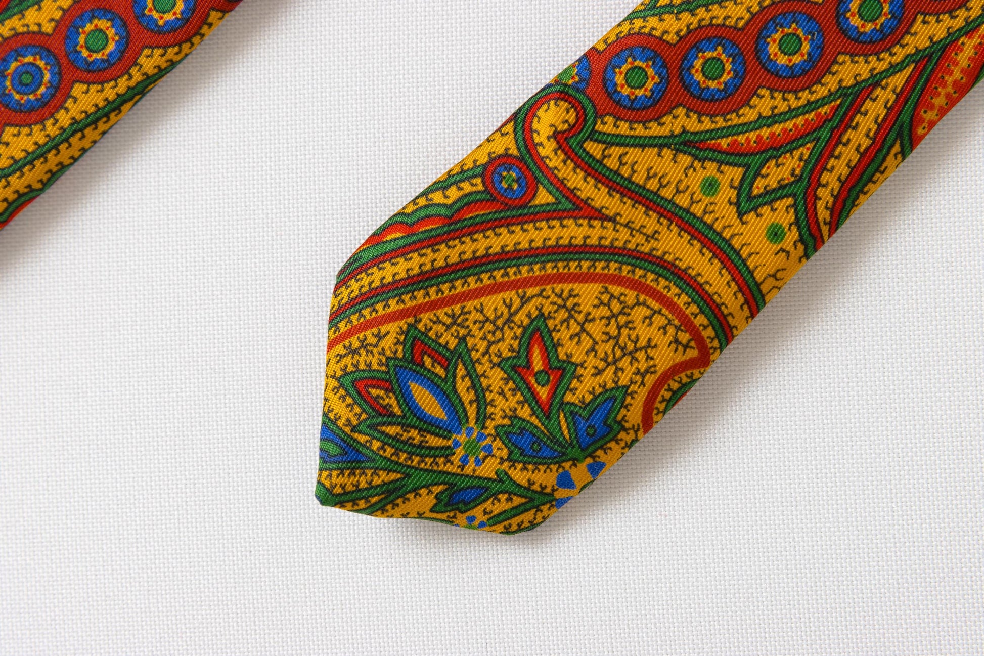 80s Vintage Tie abstract floral pattern flowers print necktie retro beautiful luxury gift for men accessories 100% silk 90s style men's