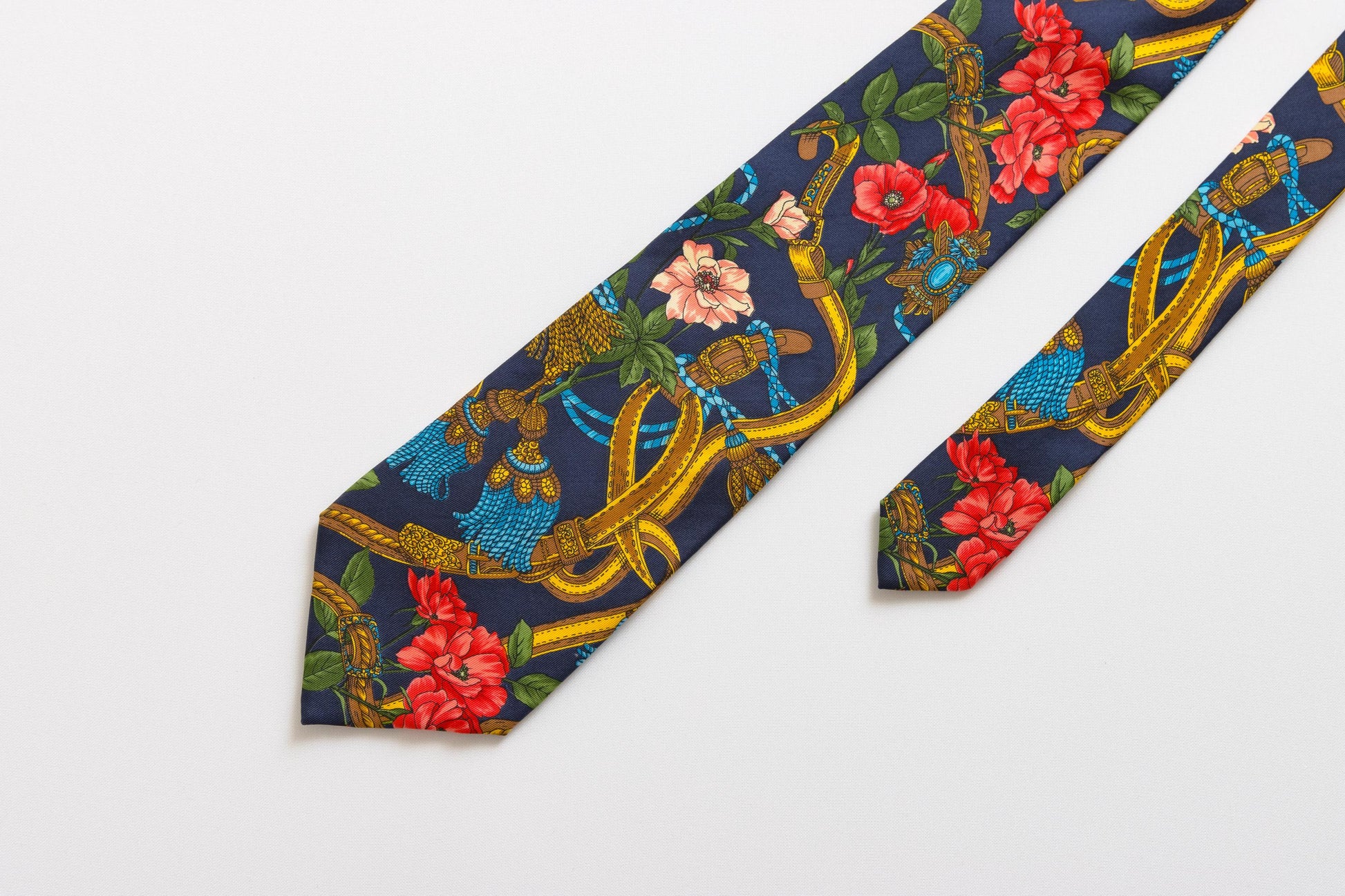 vintage KENZO HOMME Tie abstract floral pattern flowers print necktie retro beautiful luxury gift for men accessories silk 90s style men's