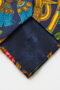 vintage KENZO HOMME Tie abstract floral pattern flowers print necktie retro beautiful luxury gift for men accessories silk 90s style men's