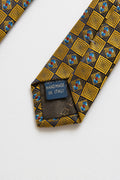 vintage Abbate Handmade in Italy Tie abstract pattern print necktie retro beautiful luxury gift for men accessories silk 90s style men's