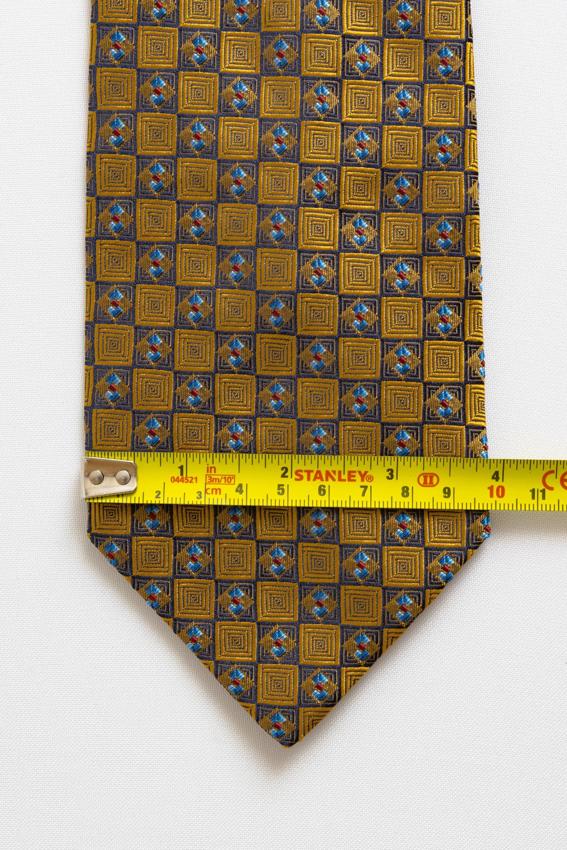 vintage Abbate Handmade in Italy Tie abstract pattern print necktie retro beautiful luxury gift for men accessories silk 90s style men's