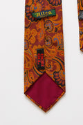 vintage made in Italy Tie abstract pattern print necktie retro beautiful luxury gift for men accessories silk 80s style men's