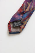 vintage made in Italy Tie abstract pattern print necktie retro beautiful luxury gift for men accessories silk 80s style men's