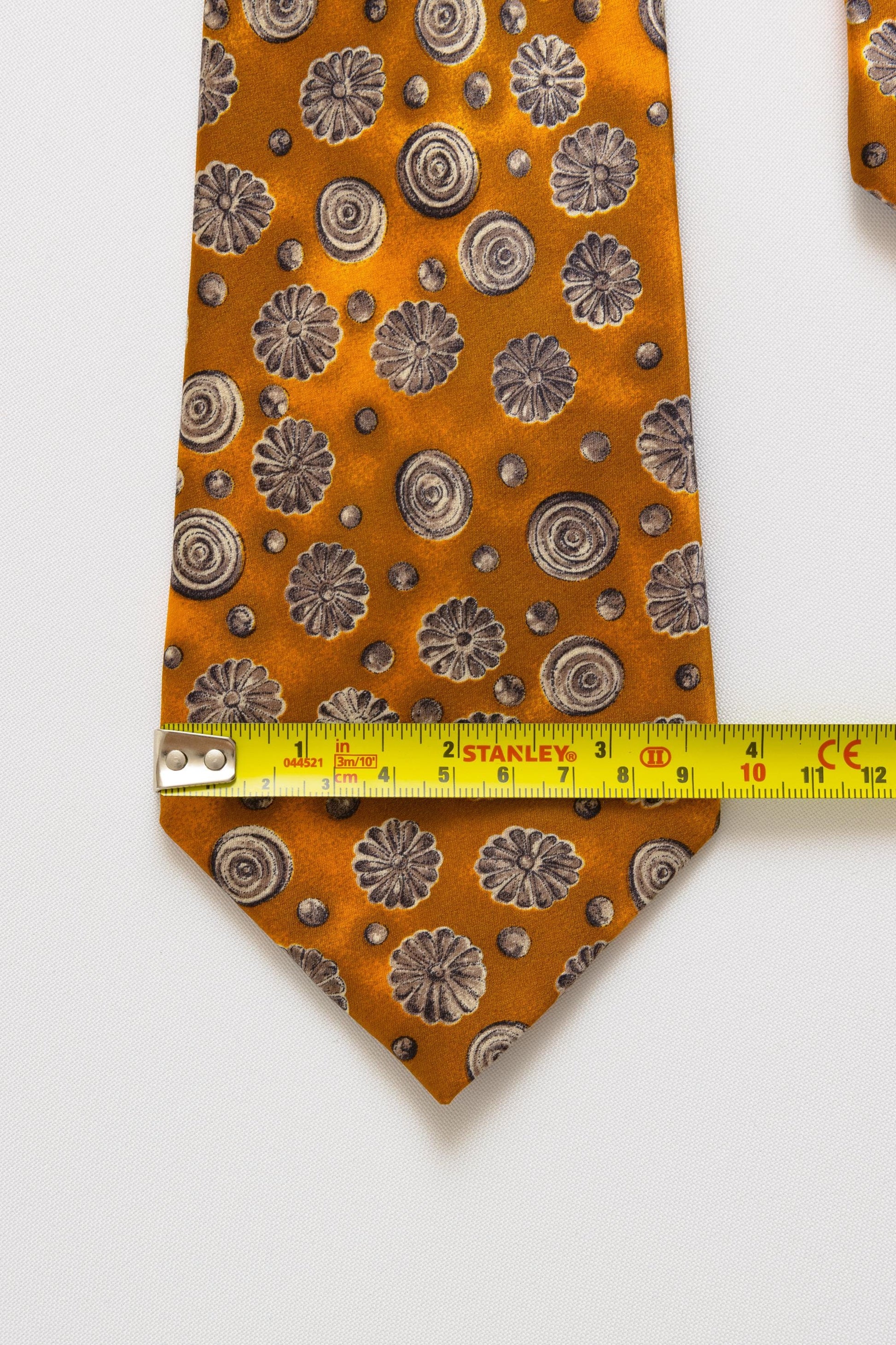 Vintage Lanvin made in France Tie abstract pattern print necktie retro beautiful luxury gift for men accessories silk 90s style men's