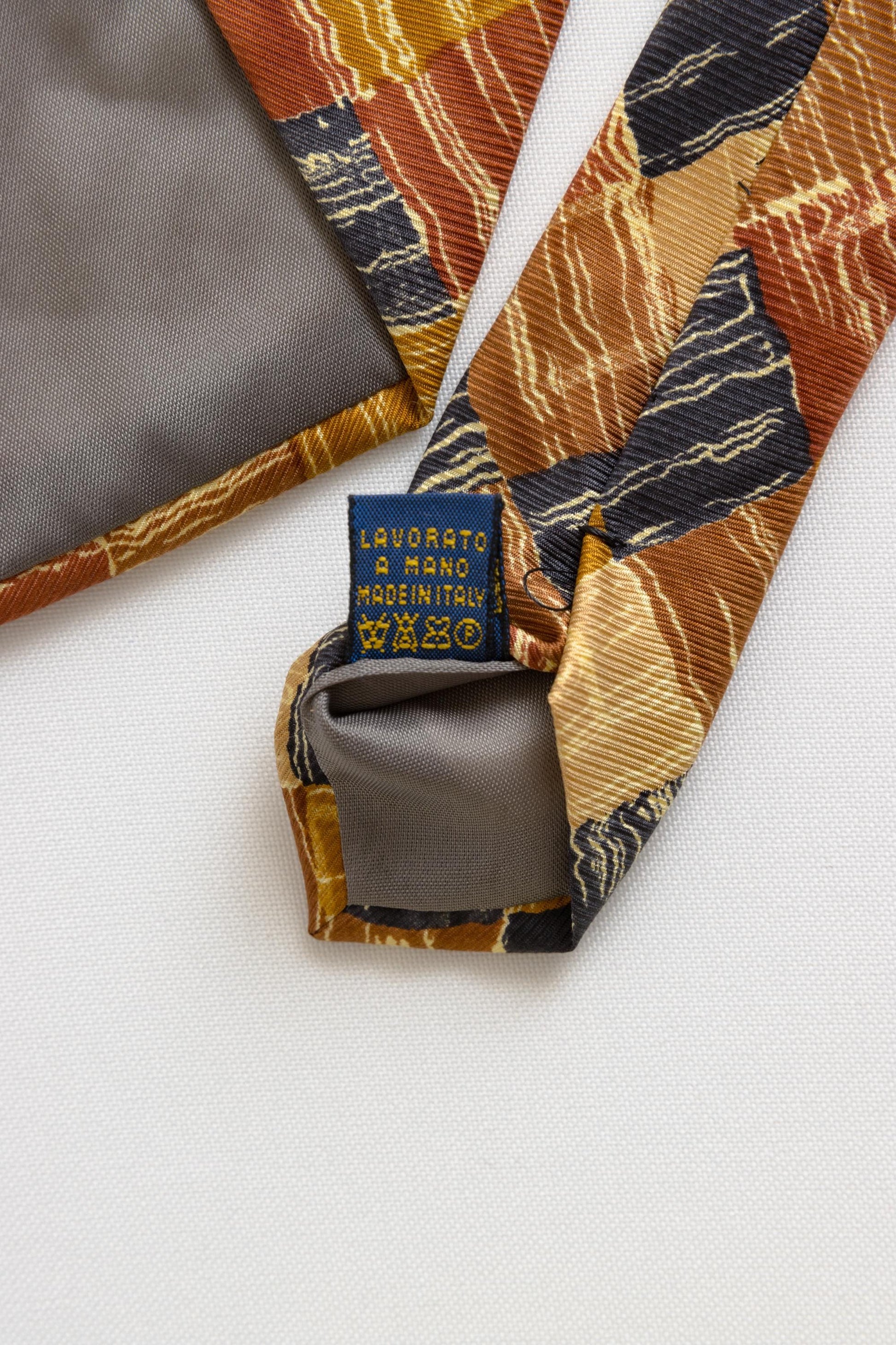 vintage man Tie abstract pattern print necktie retro beautiful luxury gift for men accessories silk 80s style men's