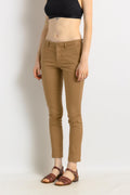 Polo Ralph Lauren Beige Pants Vintage 00s Classic Skinny Pants Skinny Leg Mid Rise Bell Bottoms Small