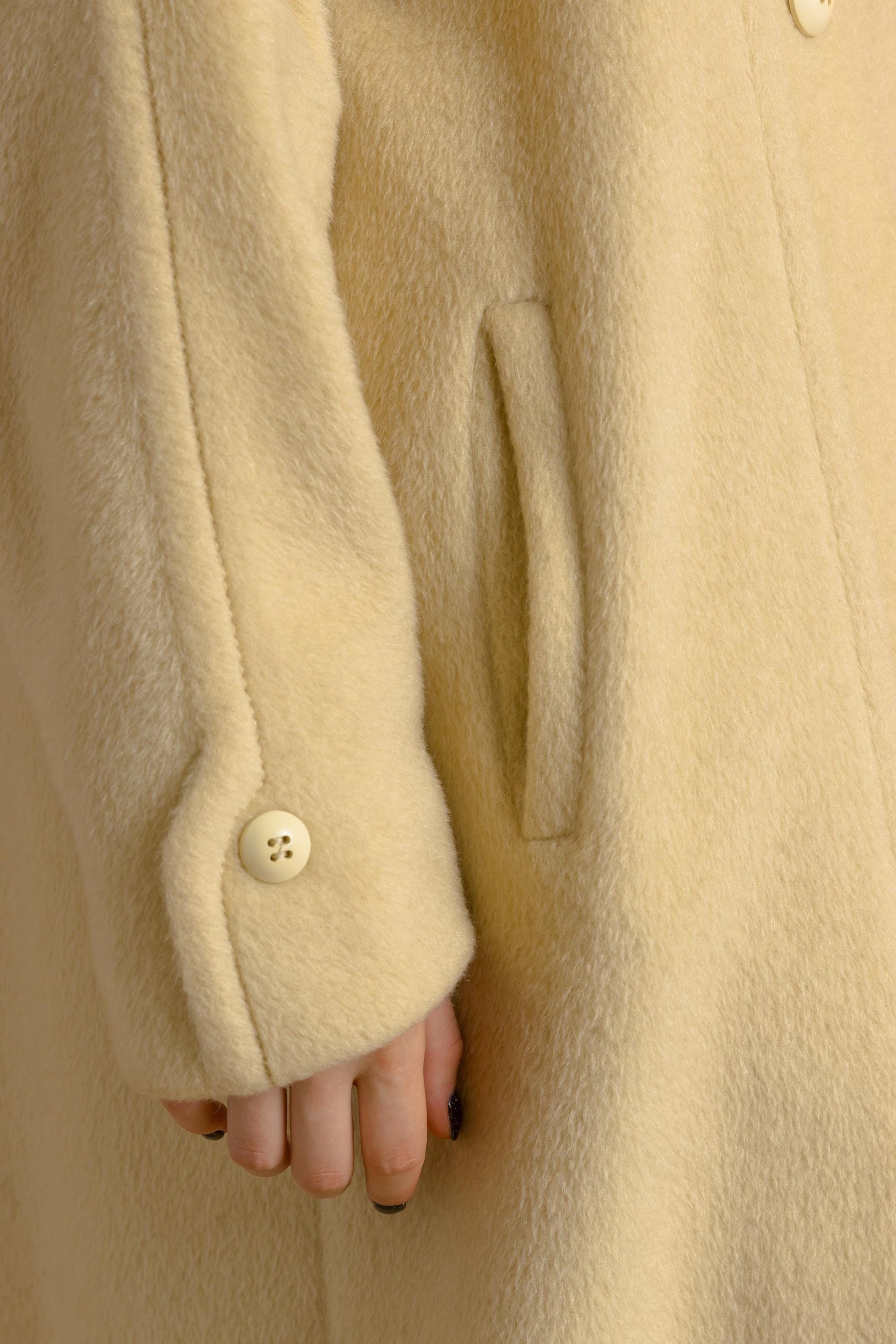 80s Woman Lambswool Mohair White Coat Women Vintage 80s winter coat long wool coat outerwear maxi winter coat vintage clothing size Medium