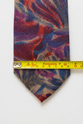 vintage made in Italy Tie abstract pattern print necktie retro beautiful luxury gift for men accessories silk 80s style men's