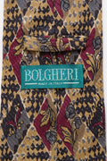 vintage Bolgheri made in Italy Tie abstract pattern print necktie retro beautiful luxury gift for men accessories silk 80s style men's