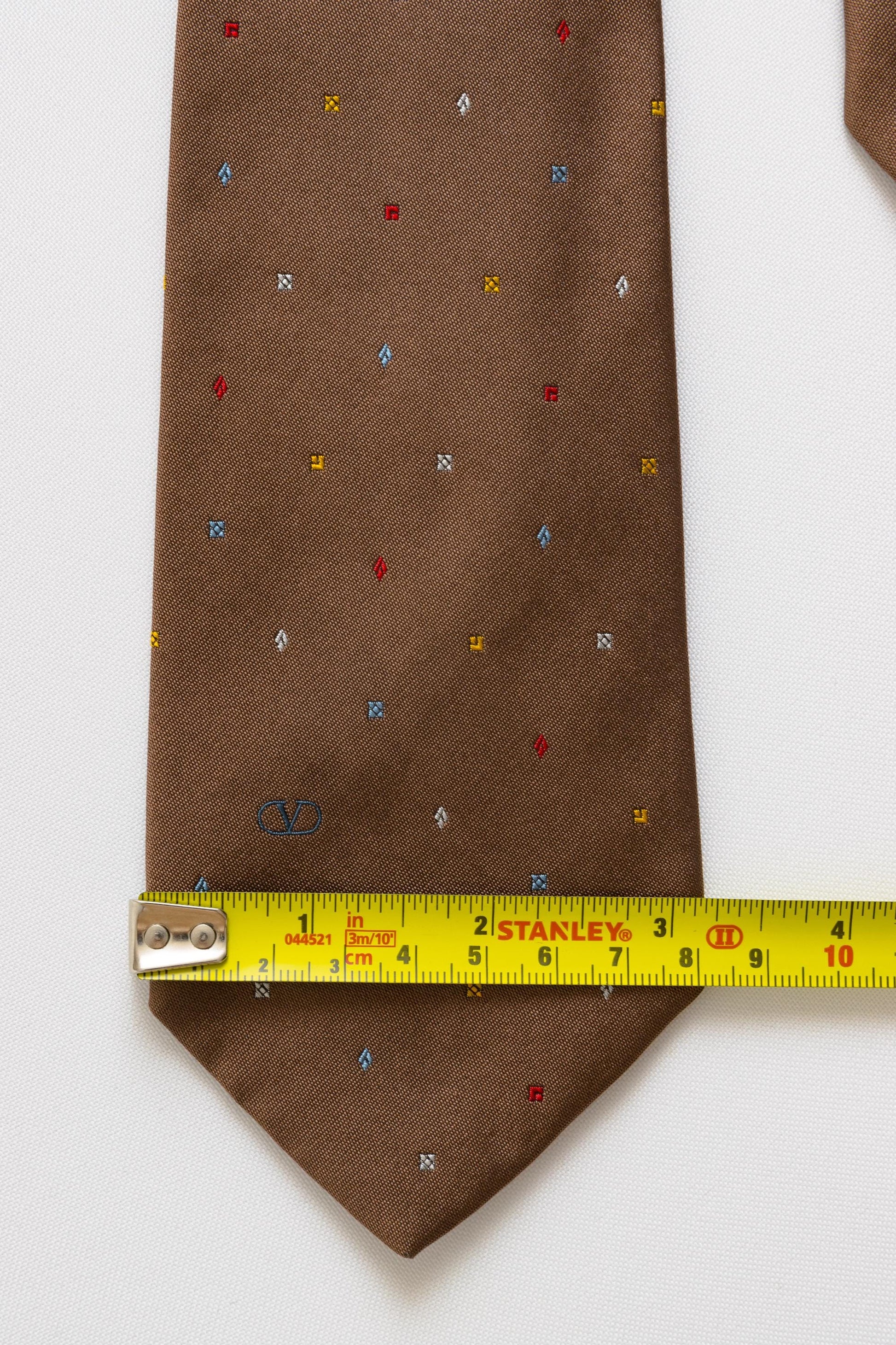 Vintage Valentino made in Italy Tie abstract pattern print necktie retro beautiful luxury gift for men accessories silk 90s style men's