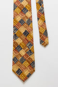 vintage man Tie abstract pattern print necktie retro beautiful luxury gift for men accessories silk 80s style men's