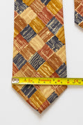 vintage man Tie abstract pattern print necktie retro beautiful luxury gift for men accessories silk 80s style men's