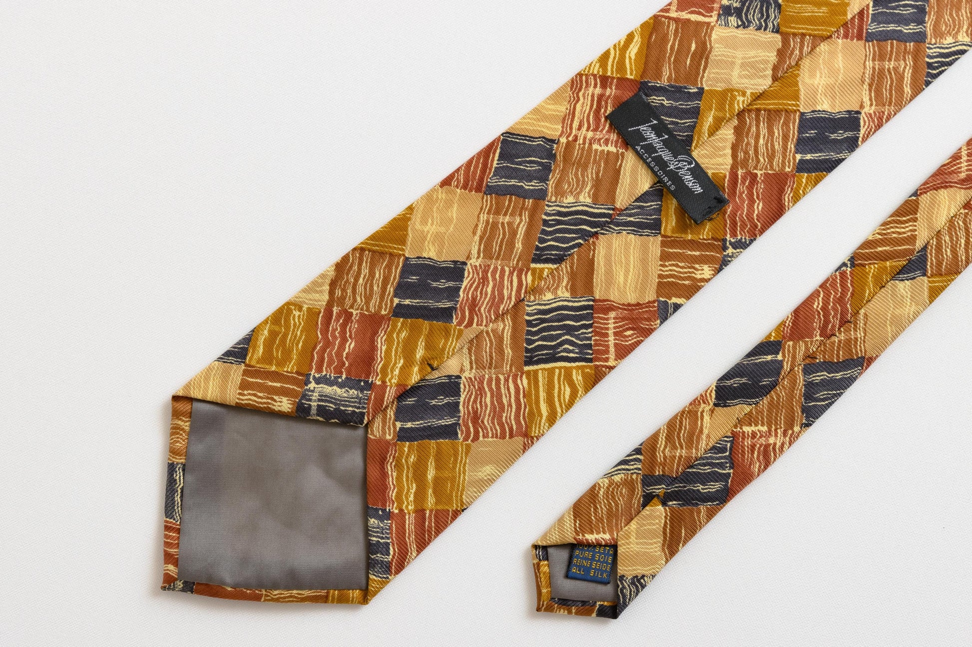 vintage man Tie abstract pattern print necktie retro beautiful luxury gift for men accessories silk 80s style men's