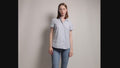 Woman Blue Striped Summer Tommy Hilfiger Shirt Blouse size Medium