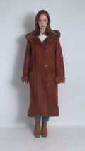 80s Boyut Vintage Suede Sheepskin Leather Shearling Fastens Coat size Medium/Vintage Leather Shearling Coat/Vintage Woman Winter Suede Coat