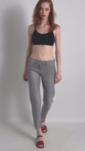 Isabel Marant Jeans denim trousers great condition grey- Y2K Avantgarde Jeans - Size 0 - Mid Waist - zip closure